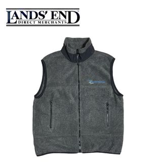 LANDS’END - "LANDS'END" 90's~ フリースベスト USA製 企業ロゴ