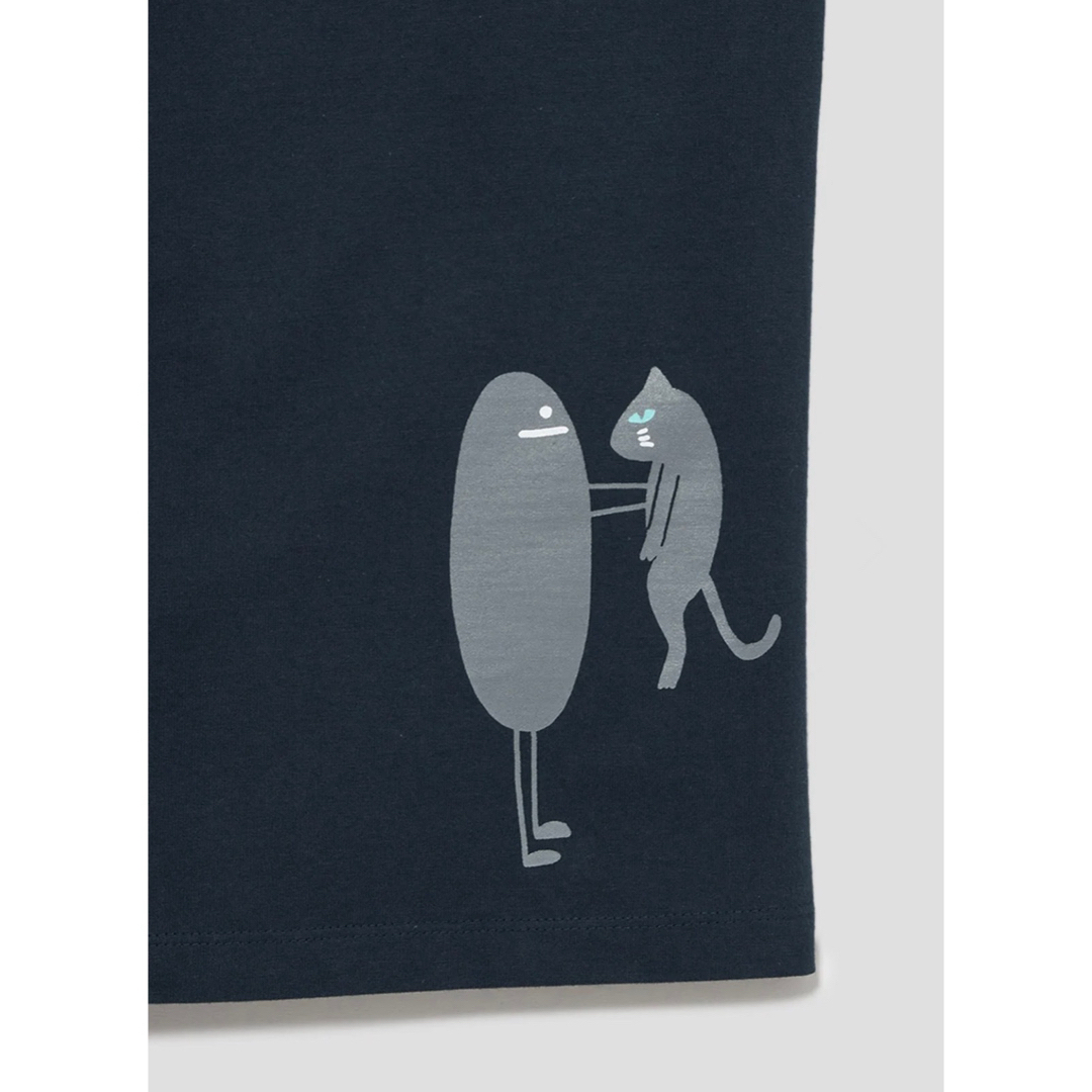 Design Tshirts Store graniph(グラニフ)のグラニフのTシャツ(ビューティフルシャドーネコカブリ) メンズのトップス(Tシャツ/カットソー(半袖/袖なし))の商品写真