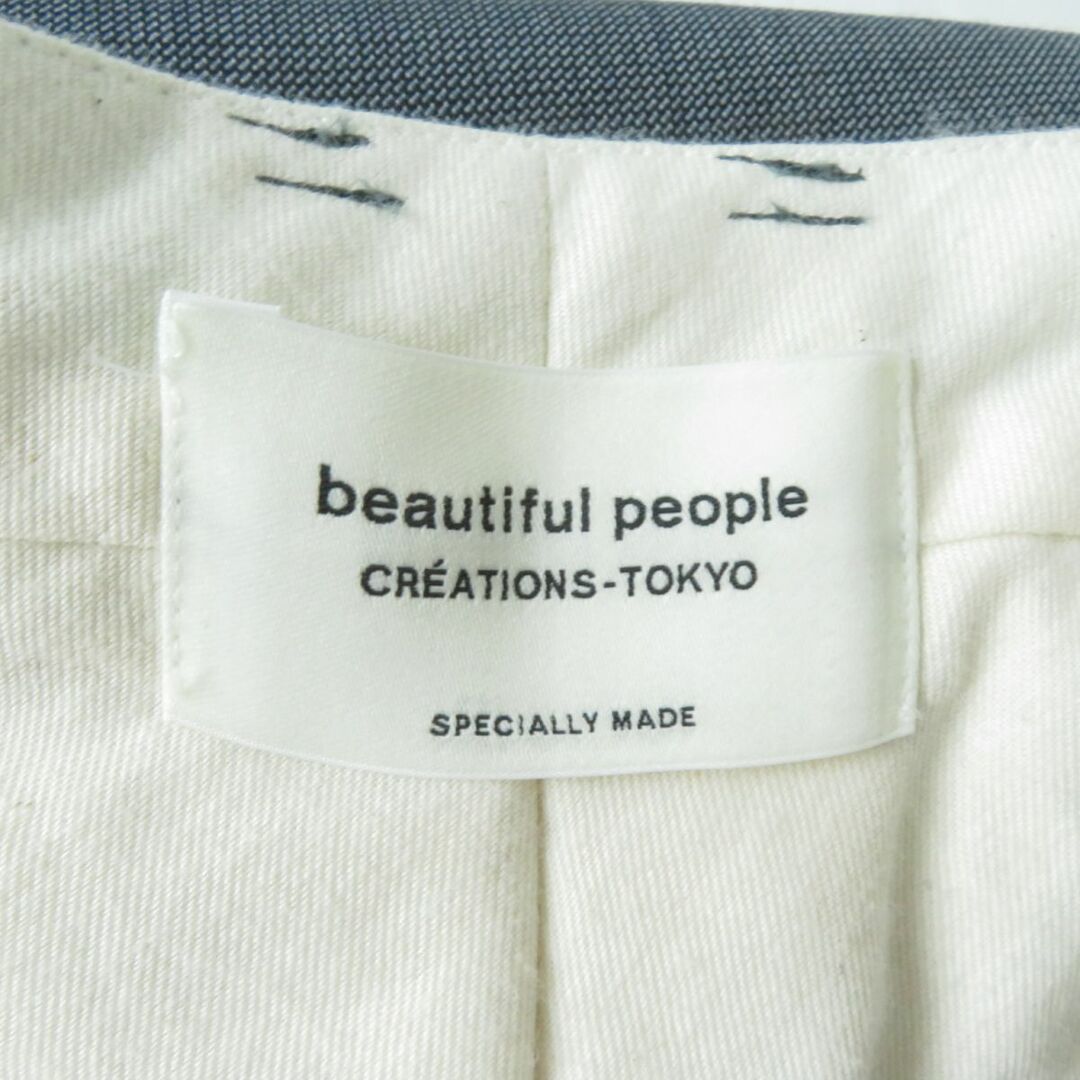 beautiful people(ビューティフルピープル)の極美品★正規品 beautiful people ビューティフルピープル 1245105008 ウール×シルク ラップ風 プリーツ スカートパンツ グレー 36 日本製 レディースのパンツ(その他)の商品写真