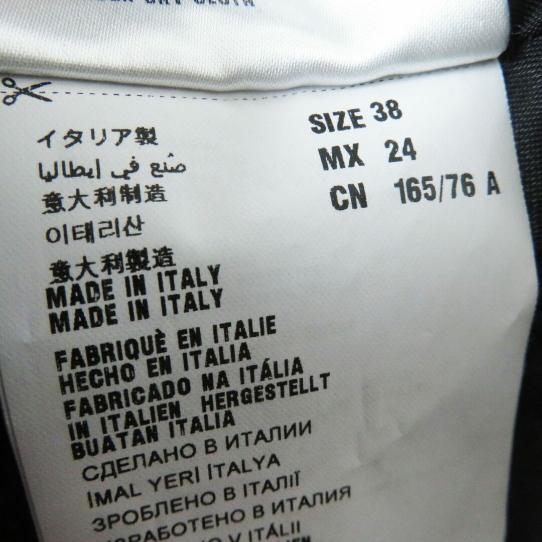 miumiu(ミュウミュウ)の極美品◎正規品 イタリア製 MIUMIU ミュウミュウ MS1455 レディース バージルウール ダブルブレストコート ブラック 黒 38 シンプル◎ レディースのジャケット/アウター(その他)の商品写真
