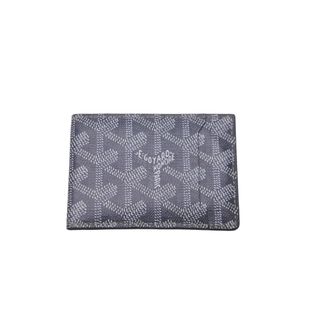 ゴヤール(GOYARD)の極美品 GOYARD ゴヤール 二つ折りカードケース インサート ヴィクトワール ヘリンボーン柄 グレー 中古 60862(パスケース/IDカードホルダー)