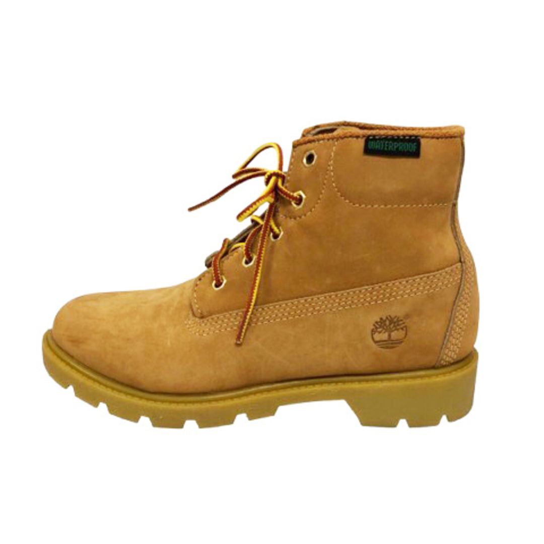 Timberland(ティンバーランド)のティンバーランド ショートブーツ レースアップ レザー 無地 5.5 茶 黄 レディースの靴/シューズ(ブーツ)の商品写真