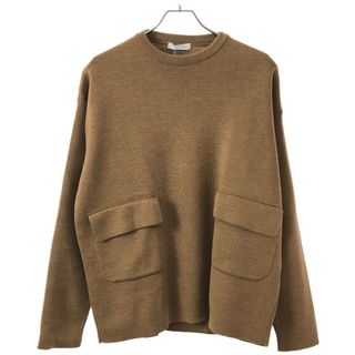 ヴァレンティノ(VALENTINO)のVALENTINO ヴァレンティノ 17AW フラップポケット ウールニットセーター NV0KC23C4MY キャメルブラウン S(ニット/セーター)