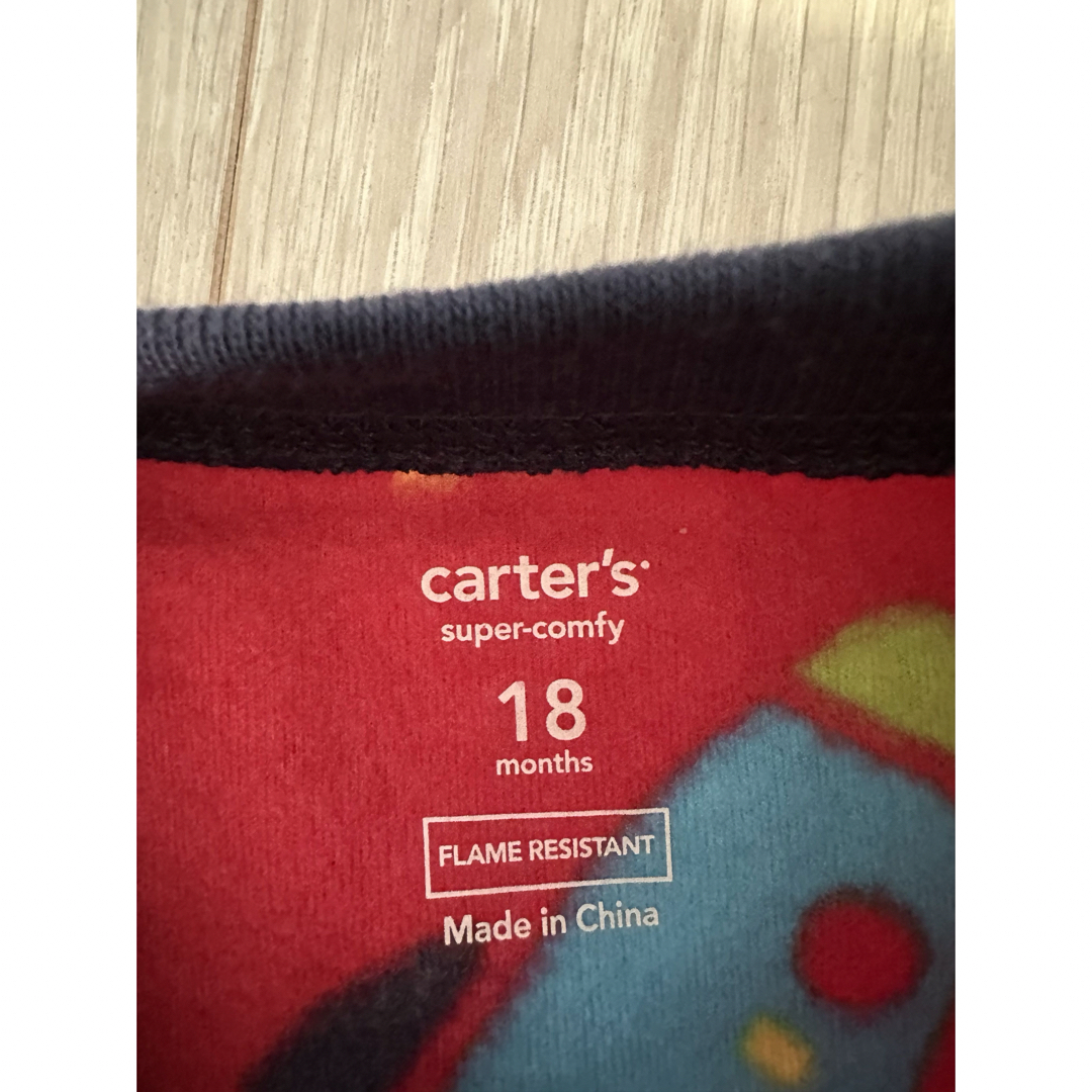 carter's(カーターズ)のカーターズ18ヶ月ロケット柄ロンパース足付き キッズ/ベビー/マタニティのベビー服(~85cm)(ロンパース)の商品写真