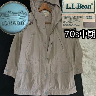 L.L.Bean - 希少70s【LLBEAN】マウンテンパーカー レディースＭサイズ グレージュ