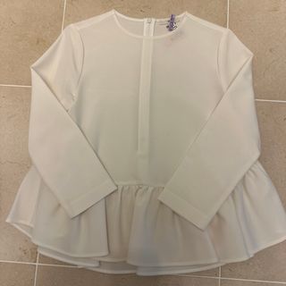 ドゥロワー(Drawer)の超美品 yori ストレッチフリルブラウス 長袖ブラウス 36(シャツ/ブラウス(長袖/七分))