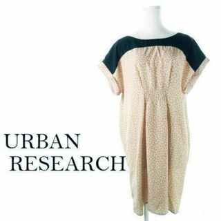 アーバンリサーチ(URBAN RESEARCH)のアーバンリサーチ ボタニカル柄バイカラーOP F ピンク 230509CK10A(ミニワンピース)