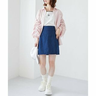 マジェスティックレゴン(MAJESTIC LEGON)の【ピンク柄】ドロストスリーブシャツ(シャツ/ブラウス(長袖/七分))