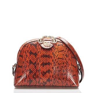 グッチ(Gucci)の美品 グッチ パイソン ダブルG ショルダーバッグ 499621 パイソン レディース GUCCI 【1-0087964】(ショルダーバッグ)