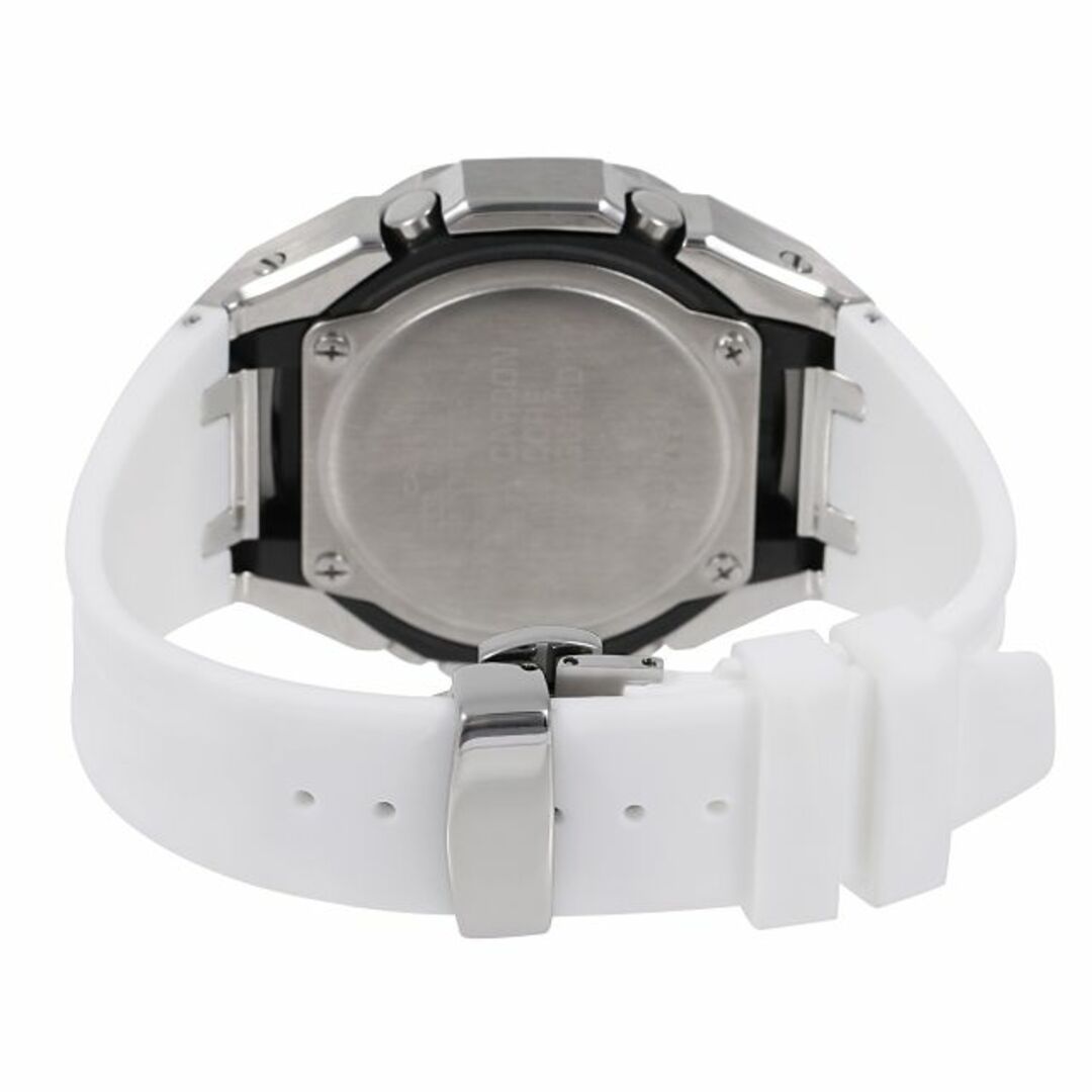 G-SHOCK(ジーショック)のG-SHOCK GA2100 メタル カスタム フロステッド ラバーバンド カシオーク ブラックベルト ステンレス製 艶消しモデル Frosted Edition CASIOAK シルバー メンズの時計(腕時計(アナログ))の商品写真