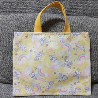 小サイズ⑤  ハンドメイド  レッスンバッグ  トートバッグ  ユニコーン(バッグ/レッスンバッグ)