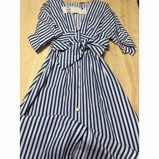 ザラ(ZARA)の新品タグ付き　ZARA リネン　ワンピース　XS(ロングワンピース/マキシワンピース)