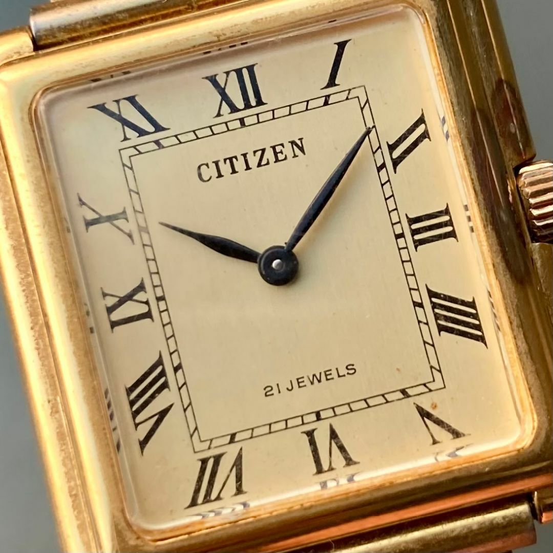 【動作品】シチズン CITIZEN アンティーク 腕時計 手巻き メンズ