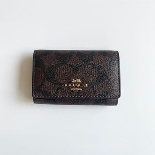 コーチ(COACH)の【定価28,600円 】coach キーケース 正規品 ダークブラウン(キーケース)