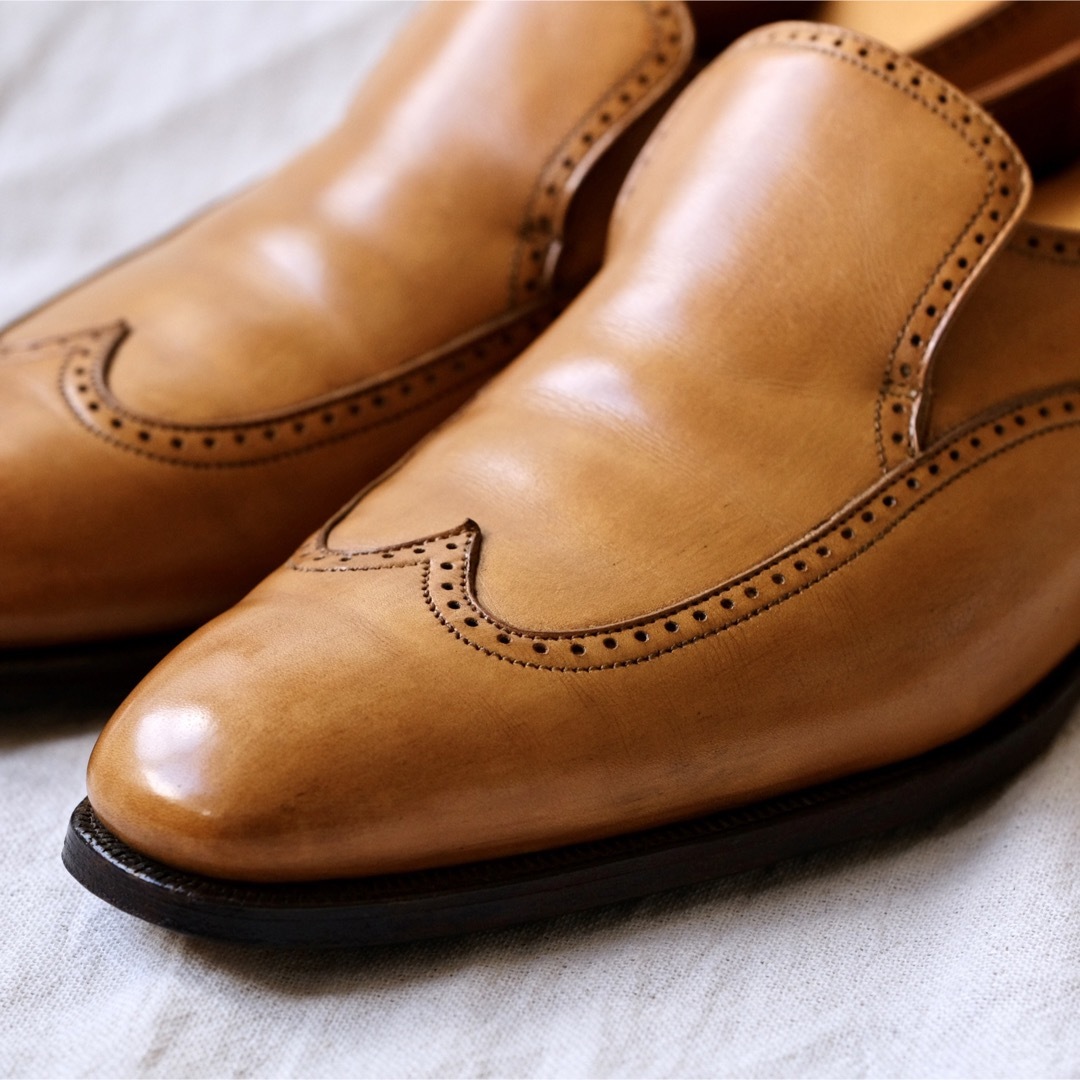 Crockett&Jones(クロケットアンドジョーンズ)の美品CROCKETT&JONES HGウィングレイジーマンBRENTWOOD7D メンズの靴/シューズ(ドレス/ビジネス)の商品写真