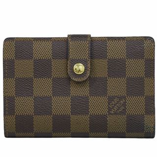 ルイヴィトン(LOUIS VUITTON)の本物 ルイヴィトン LOUIS VUITTON LV ポルトモネ ビエ ヴィエノワ ダミエ エベヌ 折財布 ブラウン N61664 ビトン 財布 ウォレット 中古(財布)