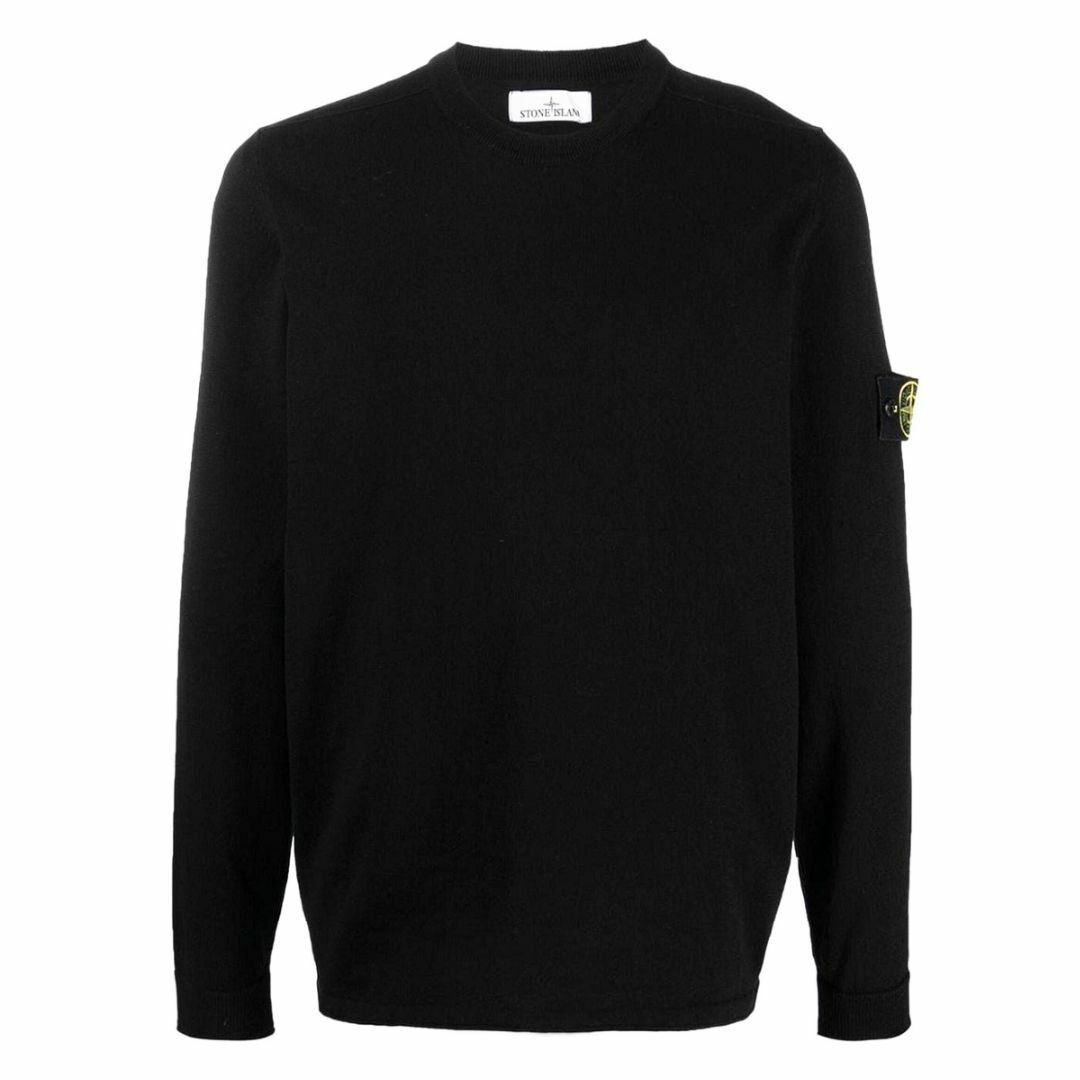 STONE ISLAND(ストーンアイランド)の送料無料 23 STONE ISLAND ストーンアイランド 8015532B9 A0029 ブラック サマーニット セーター size M メンズのトップス(ニット/セーター)の商品写真