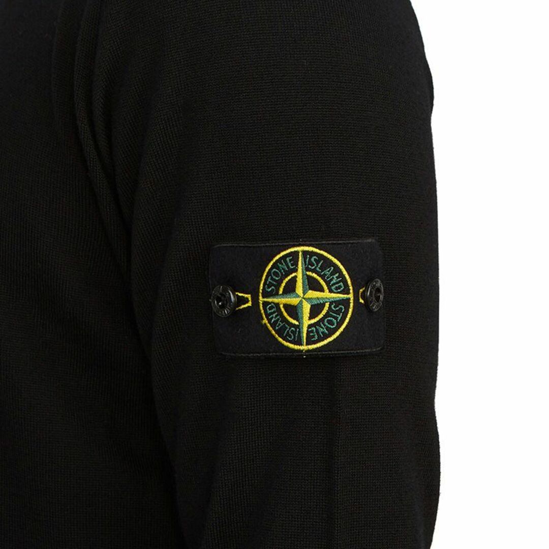 STONE ISLAND(ストーンアイランド)の送料無料 23 STONE ISLAND ストーンアイランド 8015532B9 A0029 ブラック サマーニット セーター size M メンズのトップス(ニット/セーター)の商品写真