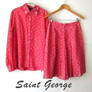 美品　フランス製　Saint George／サンジョルジュ★　シャツ＆スカート