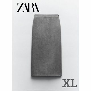 ザラ(ZARA)の17 ZARA ミディ丈ペンシルスカート XL(ロングスカート)