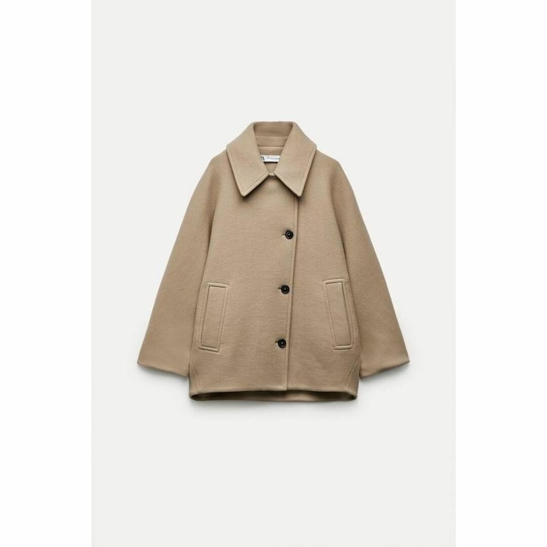 ZARA(ザラ)のZARA 【XXXS-XXS】オーバーサイズショートコート MANTECO レディースのジャケット/アウター(その他)の商品写真