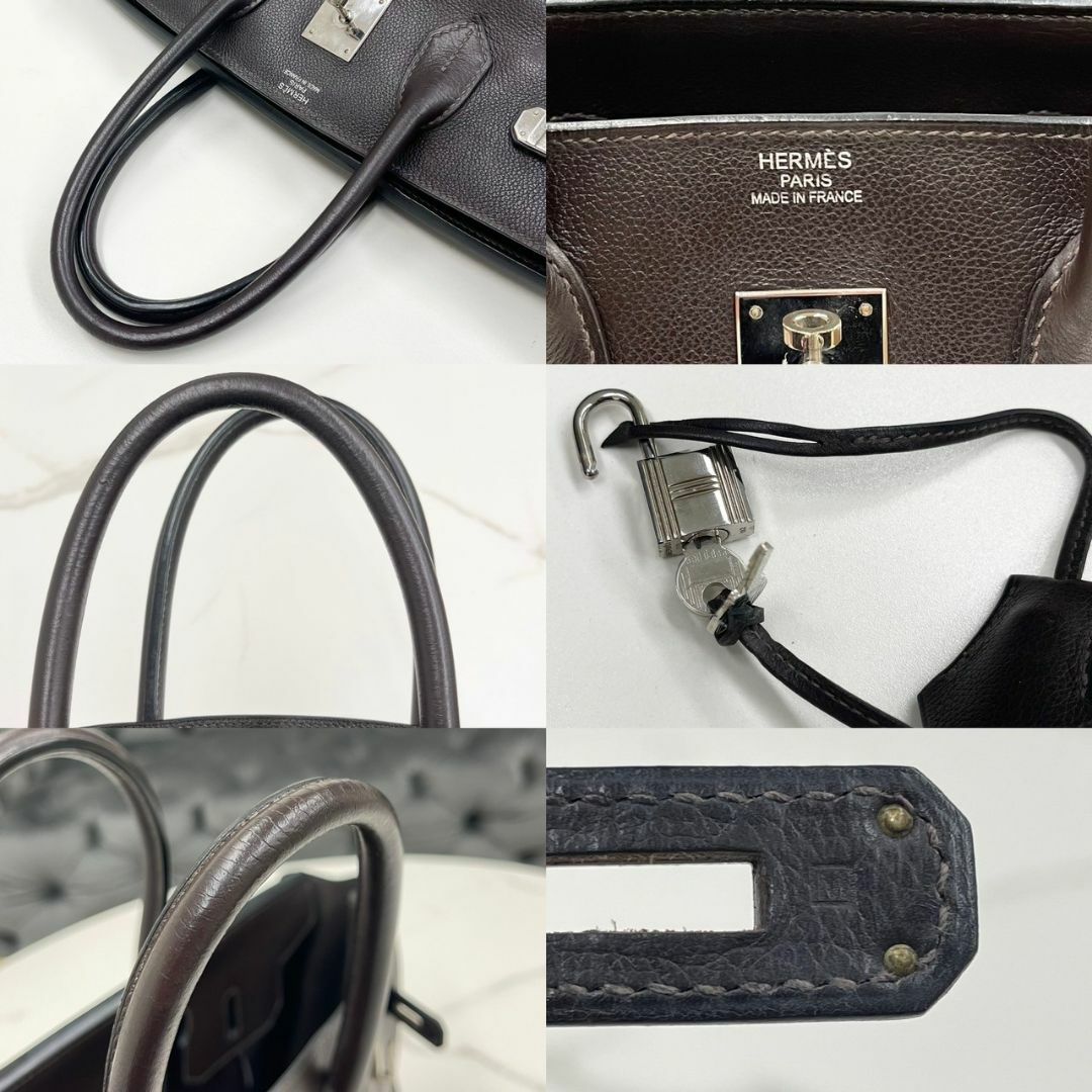 Hermes(エルメス)のエルメス　バーキン35　ショコラ　エプソン　ハンドバッグ　ツイリー付き　□M刻印 レディースのバッグ(ハンドバッグ)の商品写真