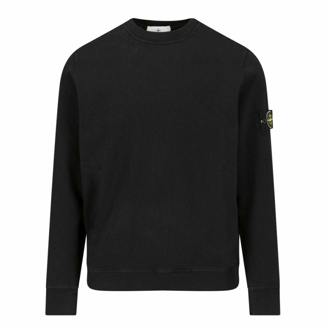 STONE ISLAND(ストーンアイランド)の送料無料 31 STONE ISLAND ストーンアイランド 801566060 V0029 ブラック トレーナー スウェット size M メンズのトップス(スウェット)の商品写真