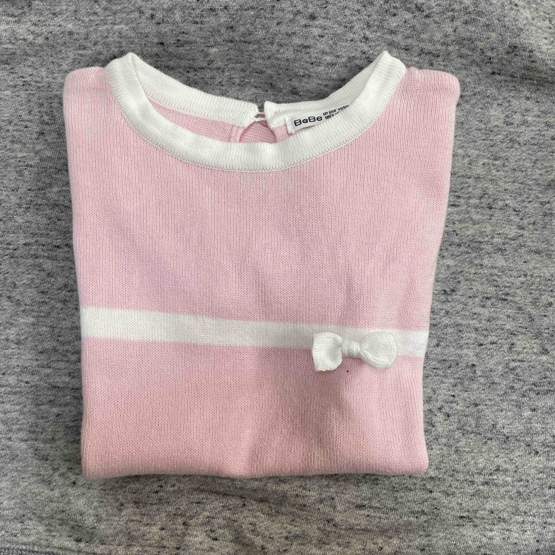 BeBe(ベベ)のべべ　ニット120 キッズ/ベビー/マタニティのキッズ服女の子用(90cm~)(ニット)の商品写真