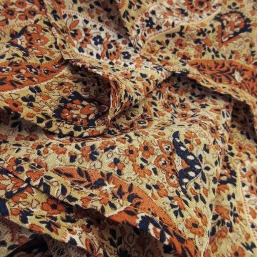 chocol raffine robe(ショコラフィネローブ)のショコラフィネローブ ペイズリー柄ロングスカート F 茶 230727CK24A レディースのスカート(ロングスカート)の商品写真