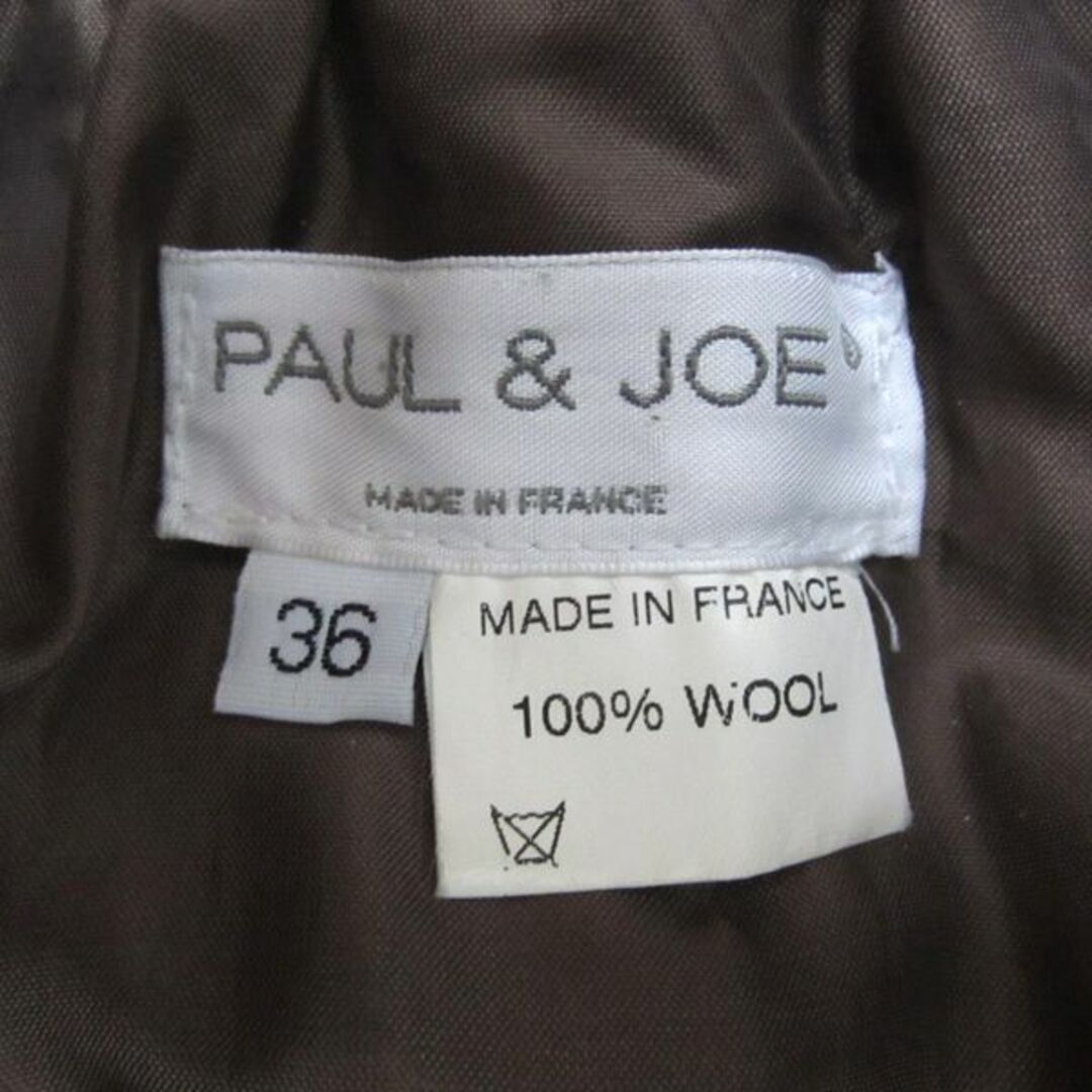 PAUL & JOE(ポールアンドジョー)の未使用品　PAUL&JOE／ポールアンドジョー★　ウール　チェック柄スカート レディースのスカート(ひざ丈スカート)の商品写真