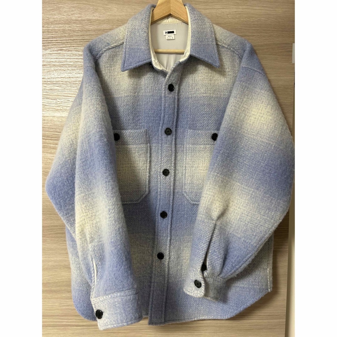 h beauty&youth チェック ウールジャケット CPO h beauty&youth チェック ウールジャケット CPO