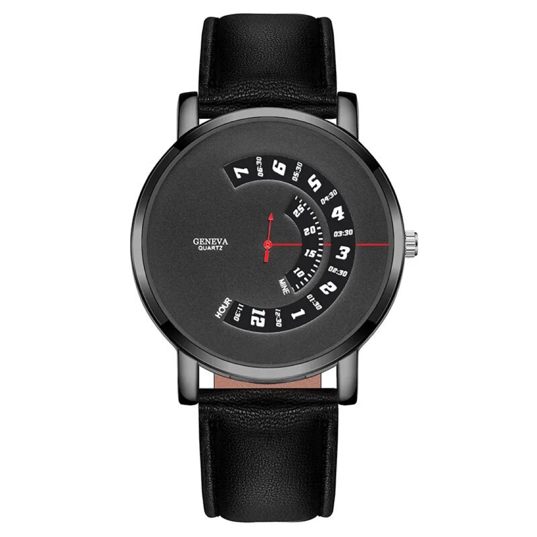 メンズ腕時計　ビジネス高品質　ファッション性　電池式　大特価　黒 レディースのファッション小物(腕時計)の商品写真