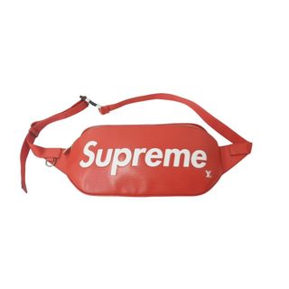 ルイヴィトン(LOUIS VUITTON)のLOUIS VUITTON × Supreme ルイヴィトン × シュプリーム ボディバッグ バムバッグPM M53418 エピレザー レッド 美品 中古 60139(ボディバッグ/ウエストポーチ)