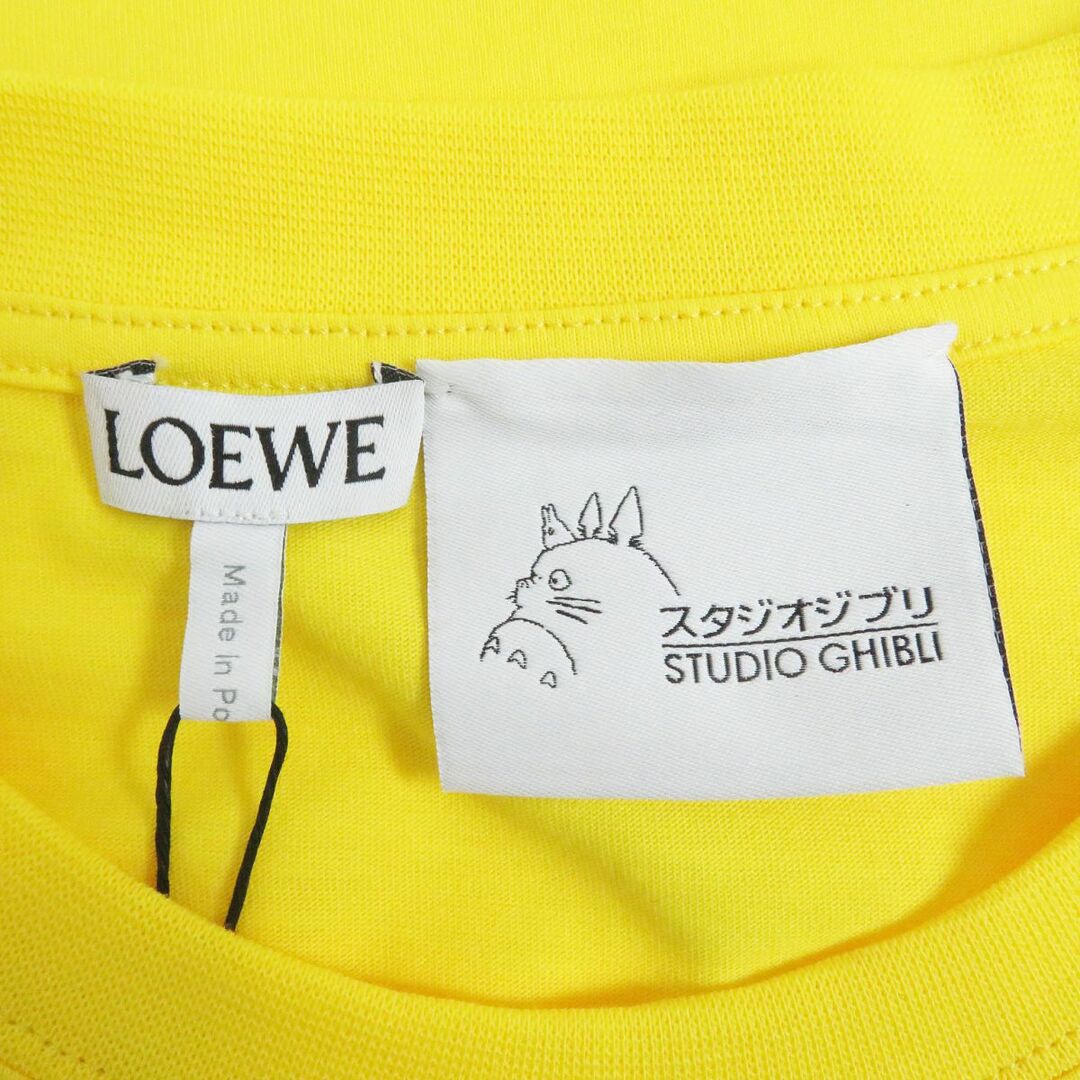 LOEWE(ロエベ)の未使用品□LOEWE ロエベ×スタジオジブリ 千と千尋の神隠し S928Y22J08 ハエドリ 湯バード 坊 ロゴ刺繍 コットン 半袖Tシャツ 黄 XL 正規品 メンズのトップス(Tシャツ/カットソー(半袖/袖なし))の商品写真