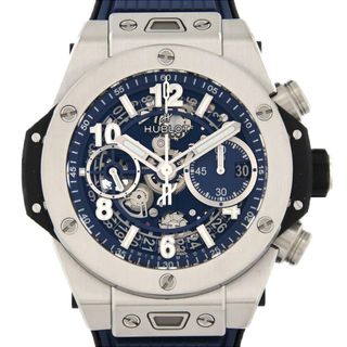 ウブロ(HUBLOT)の【新品】ウブロ ビッグバンウニコチタニウムブルー 441.NX.5171.RX TI 自動巻(腕時計(アナログ))