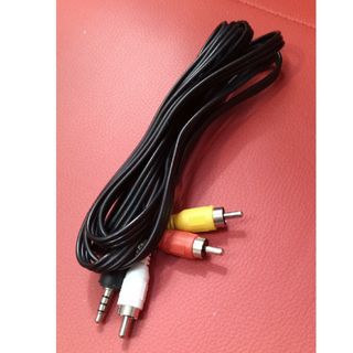 3.5mm 4極ミニプラグ←→RCA（赤白黄）音声・映像変換ケーブル 1.8M(映像用ケーブル)