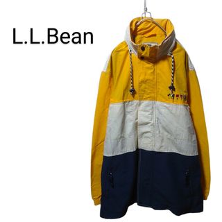 エルエルビーン(L.L.Bean)の【L.L.Bean】90's 3カラー フード収納ナイロンジャケット S-404(ナイロンジャケット)