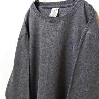 プーマ(PUMA)のプーマ 無地 スウェットトレーナー グレー 灰色 XL 古着(その他)