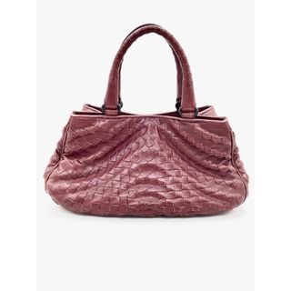 ボッテガヴェネタ(Bottega Veneta)の良品　ボッテガ ヴェネタ 　ウェーブ ハンドバッグ　イントレチャート　赤　(ハンドバッグ)