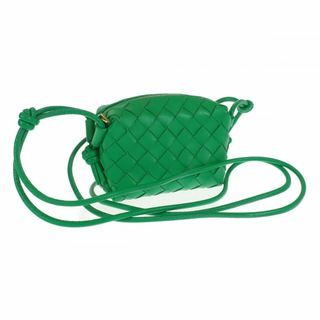 Bottega Veneta - 【中古】【Aランク】BOTTEGA VENETA ボッテガヴェネタ ミニループカメラバッグ ショルダーバッグ 680254V1G113722 ラムスキン パラキート グリーン【ISEYA】