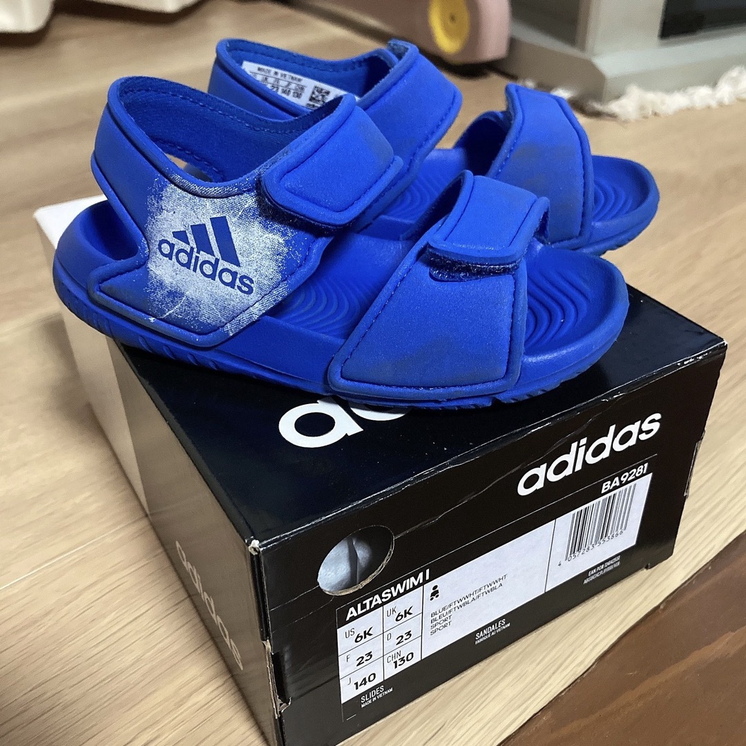 adidas(アディダス)のadidas サンダル　14cm キッズ/ベビー/マタニティのベビー靴/シューズ(~14cm)(サンダル)の商品写真