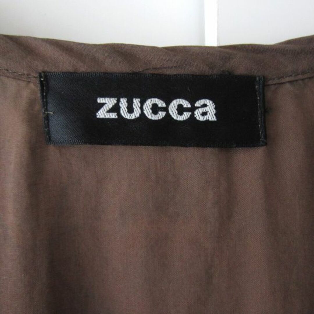 ZUCCa(ズッカ)のzucca／ズッカ★　ゆったりサイズ　薄手ワンピース チョコブラウン レディースのワンピース(ひざ丈ワンピース)の商品写真