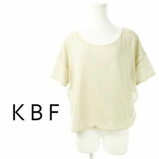 ケービーエフ(KBF)のKBF シアーレイヤード シフォンダブルT F ベージュ 230801CK6A(カットソー(半袖/袖なし))