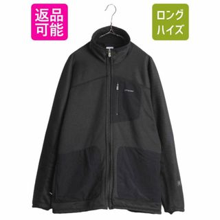 パタゴニア(patagonia)の05年製 パタゴニア R2 グラニュラー ジャケット メンズ XL Patagonia アウトドア 裏 ボア フリース ジャージ レギュレーター フルジップ 黒(ブルゾン)