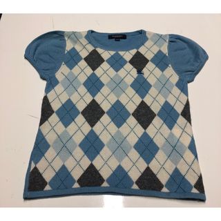 バーバリー(BURBERRY)のBURBERRY バーバリー 半袖セーター キッズ　120A(Tシャツ/カットソー)