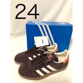 アディダス(adidas)の24 ガゼル GAZELLE W シャドーブラウン IF3233(スニーカー)