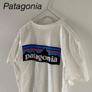 パタゴニア(patagonia)の着心地抜群Patagoniaパタゴニアtシャツ半袖メンズ白ホワイトsmアウトドア(Tシャツ/カットソー(半袖/袖なし))