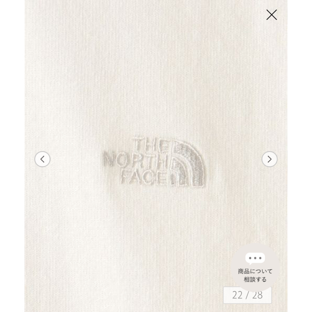 THE NORTH FACE(ザノースフェイス)の新品THE NORTH FACE ノースフェイスWEB限定ヌプシロゴTシャツ レディースのトップス(Tシャツ(長袖/七分))の商品写真