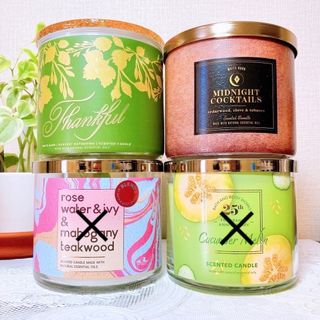 バスアンドボディーワークス(Bath & Body Works)のbath&body works 3芯キャンドル 2点(キャンドル)