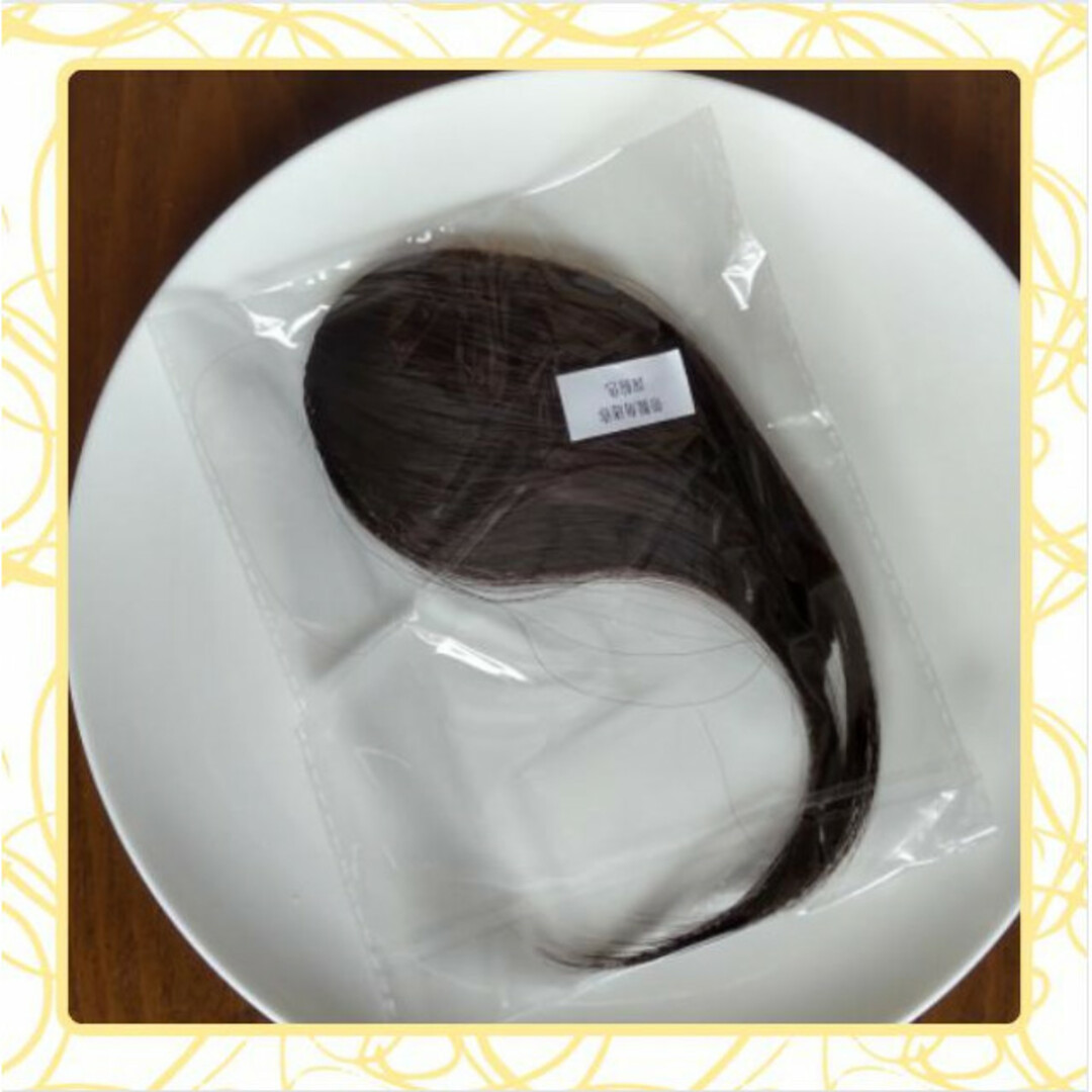 前髪ウィッグ H ナチュラル ストレート クリップ式 シースルー レディース レディースのウィッグ/エクステ(前髪ウィッグ)の商品写真